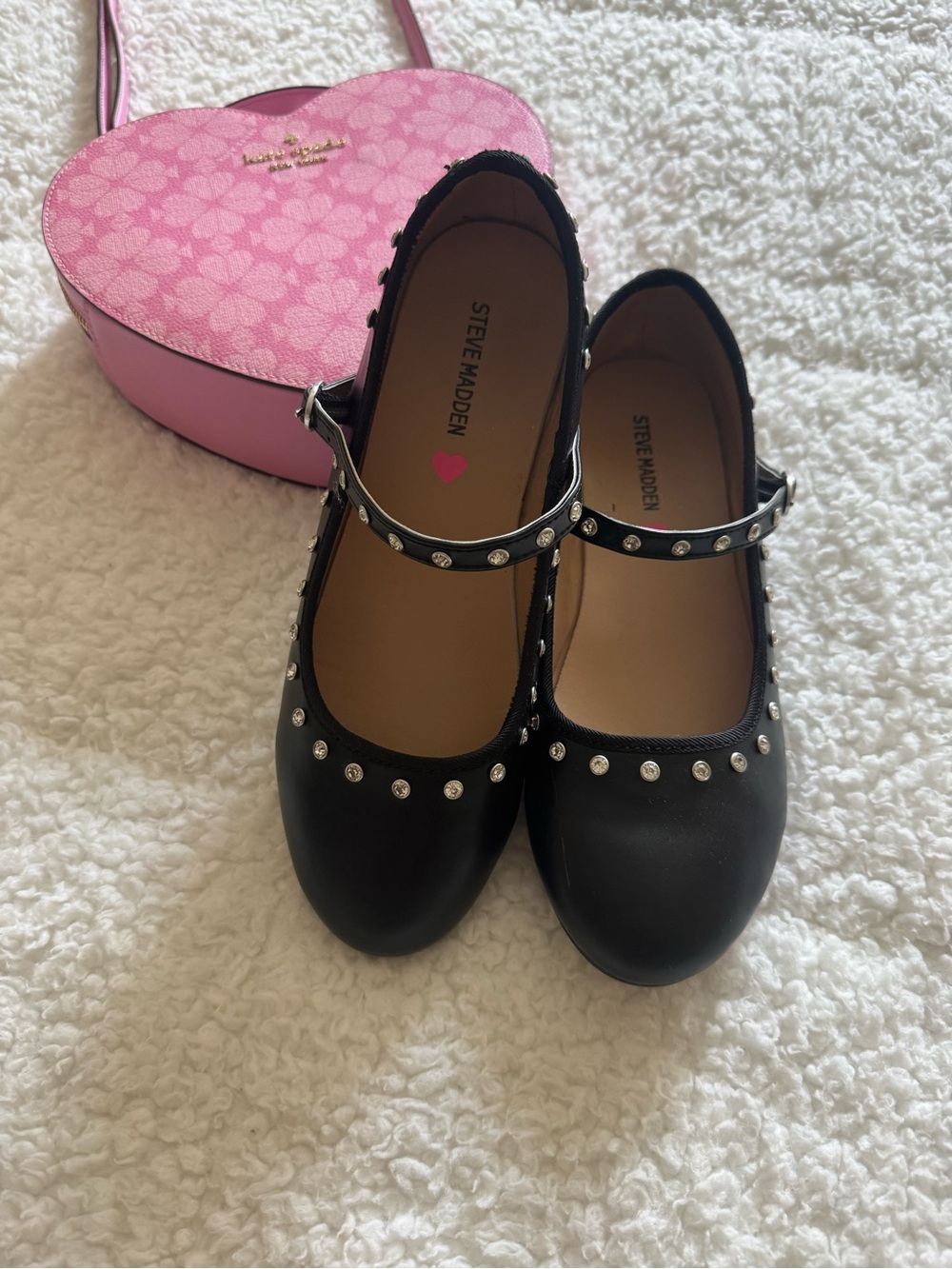 Steve Madder girls black dress shoes